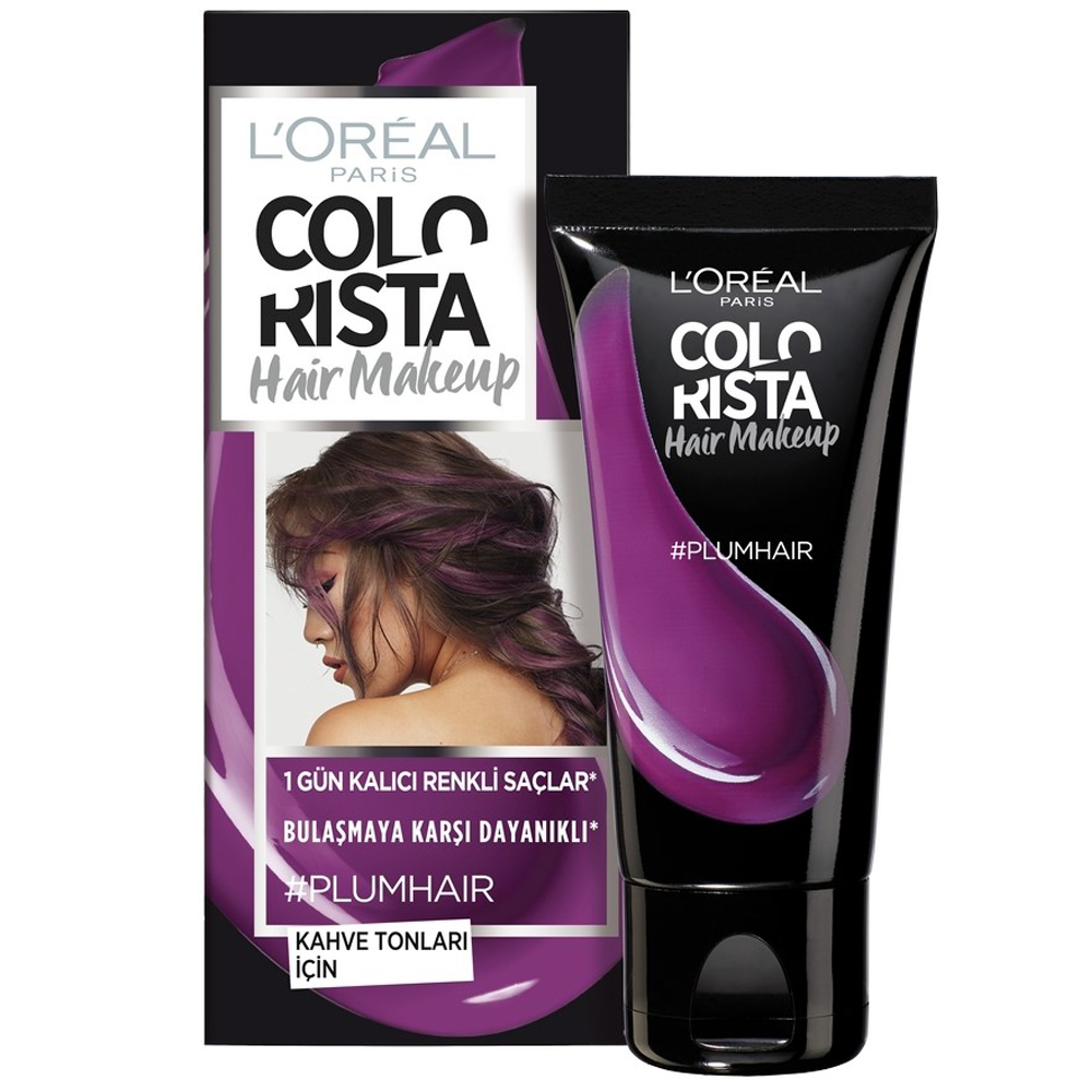 L'Oréal Colorista Hair Makeup 1 Gün Kalıcı Saç Boyası Plum