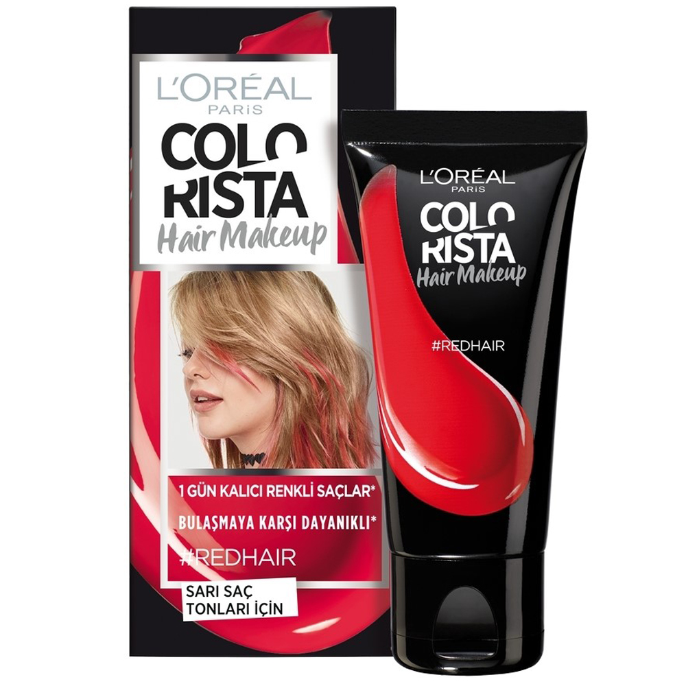 L'Oréal Colorista Hair Makeup 1 Gün Kalıcı Saç Boyası Red