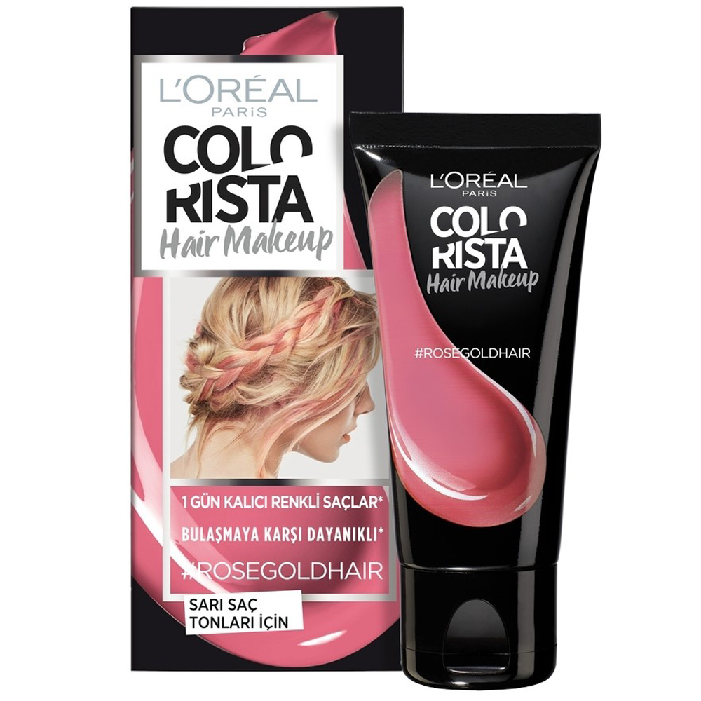 L'Oréal Colorista Hair Makeup 1 Gün Kalıcı Saç Boyası Rosegold