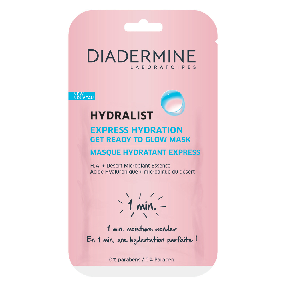 Diadermine Hydralist Express Hydration Get Ready To Glow Mask Nem Maskesi
