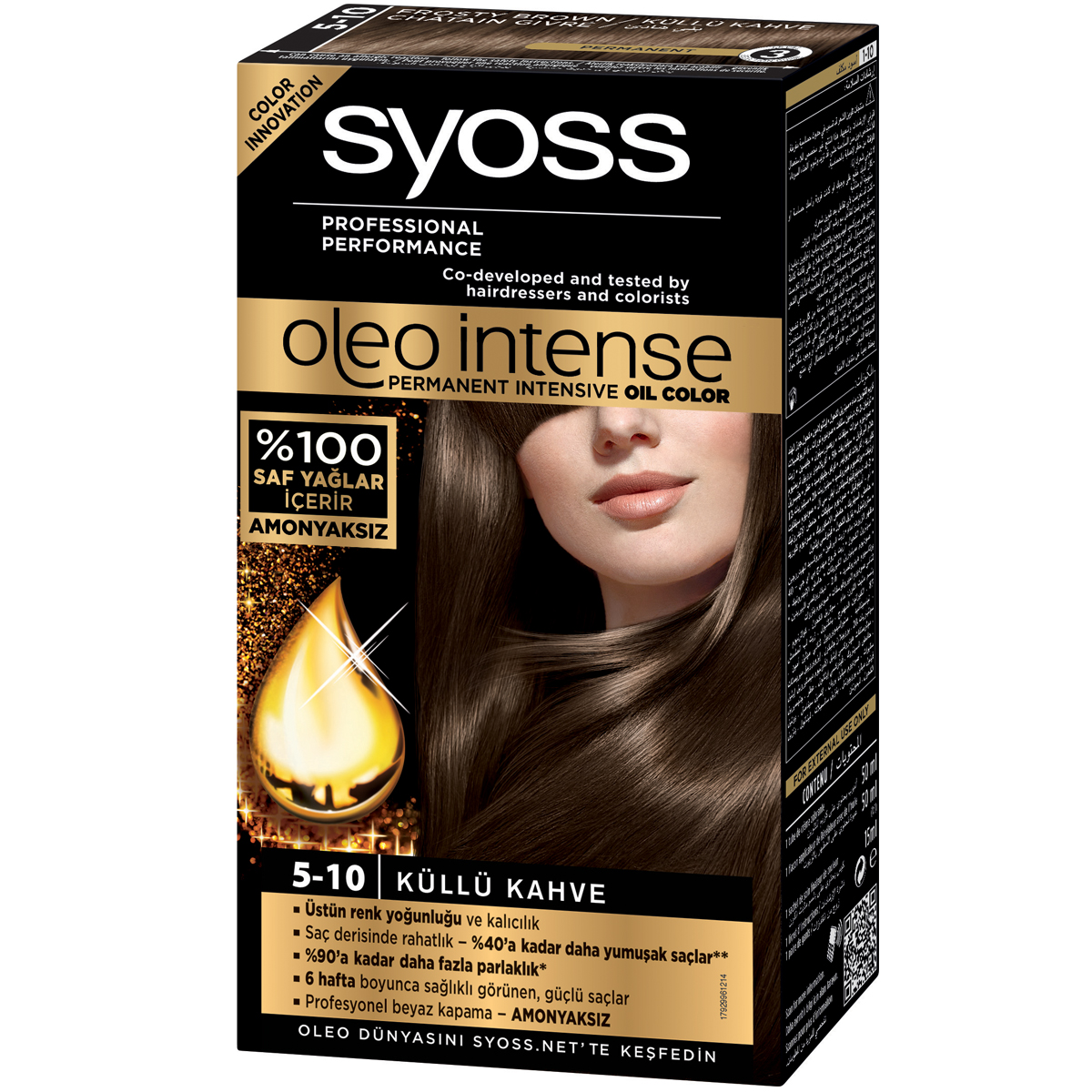 Syoss Oleo Intense Amonyaksız Saç Boyası 5-10 Buzlu Kahve