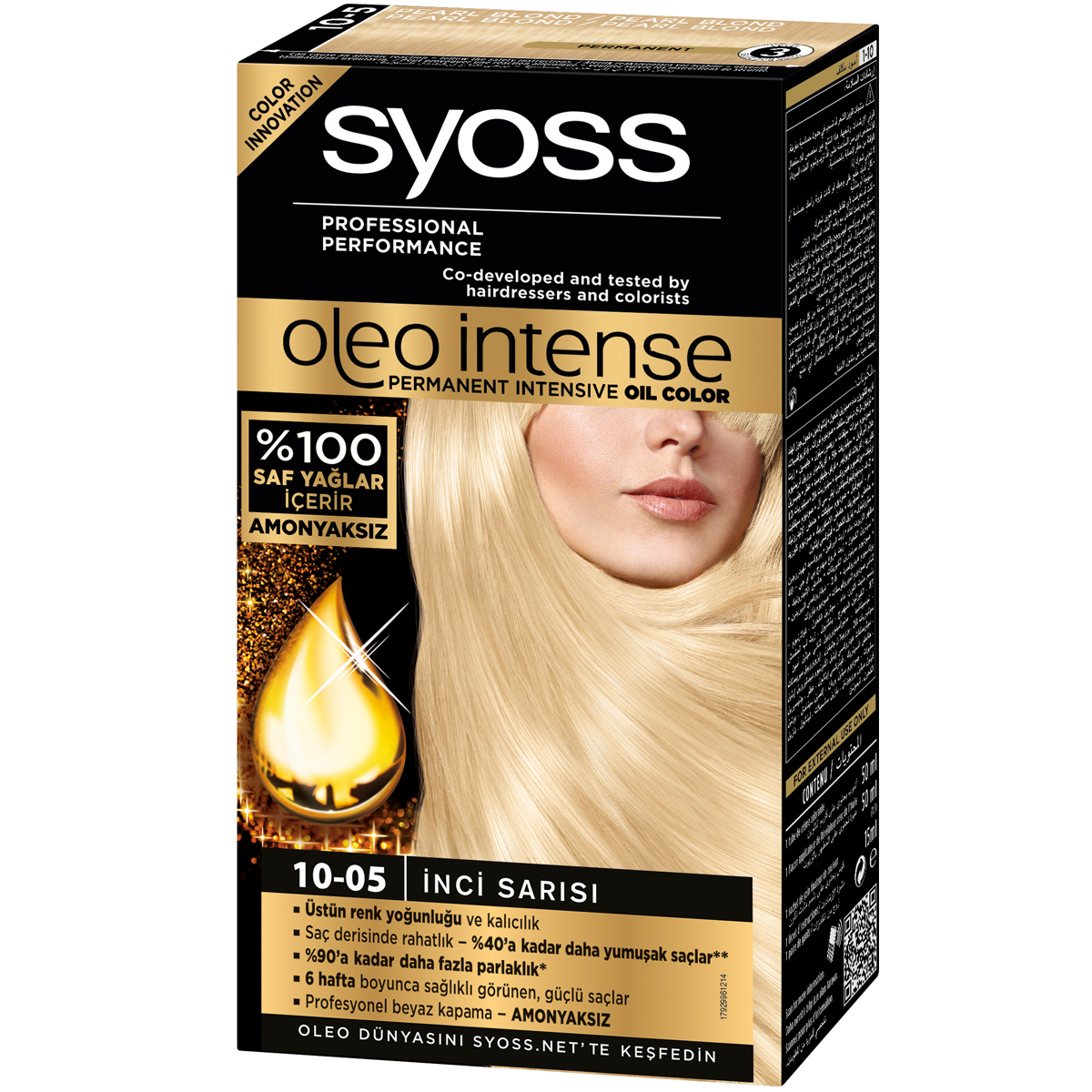 Syoss Oleo Intense Amonyaksız Saç Boyası 10-05 İnci Sarısı