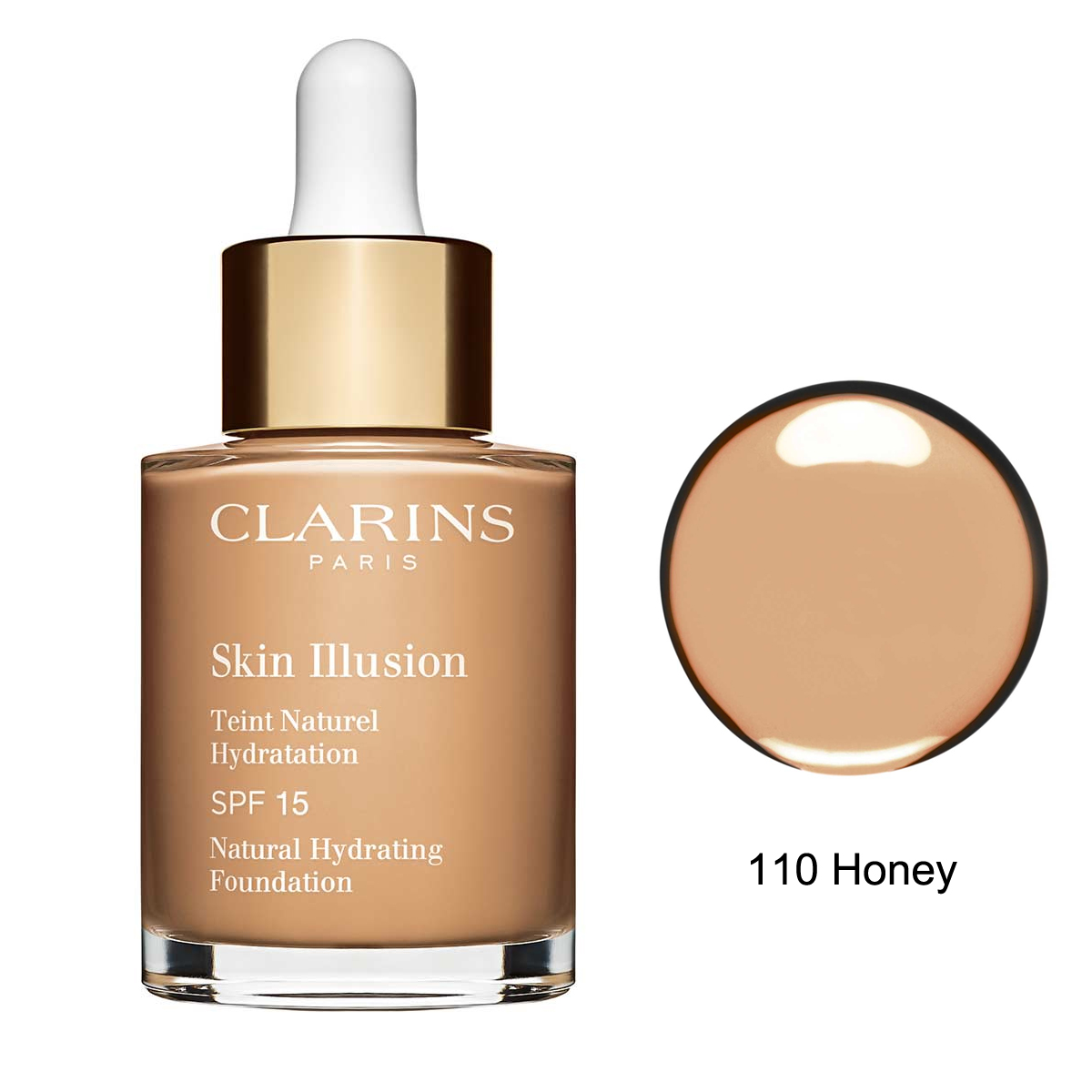 Clarins Skin Illusion Natural Hydrating Fondöten SPF15 110 Honey
