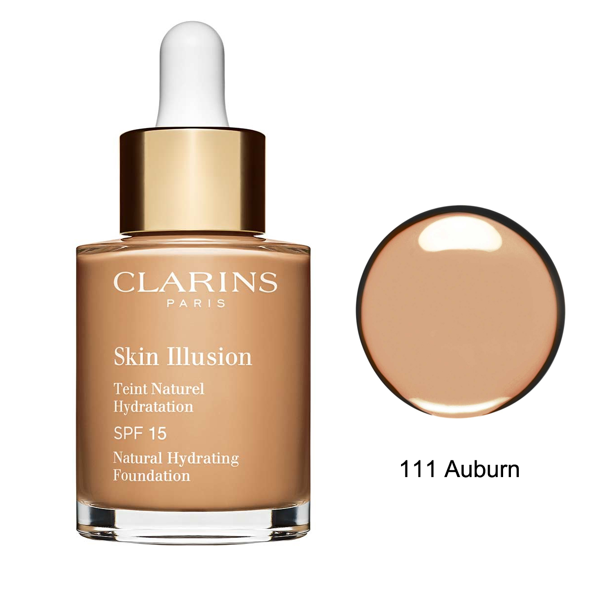 Clarins Skin Illusion Natural Hydrating Fondöten SPF15 111 Auburn