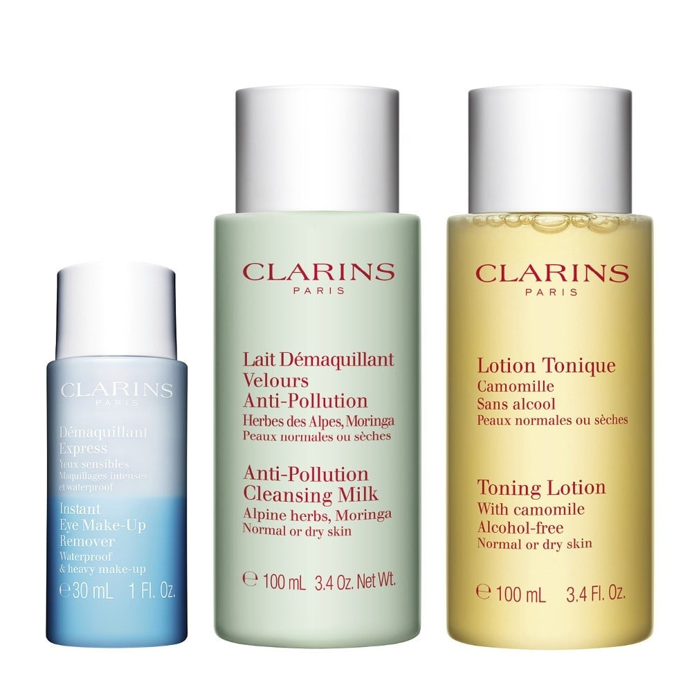 Clarins Cleansing Essentials Yüz ve Göz Temizleme Seti Normal ve Kuru Ciltler İçin