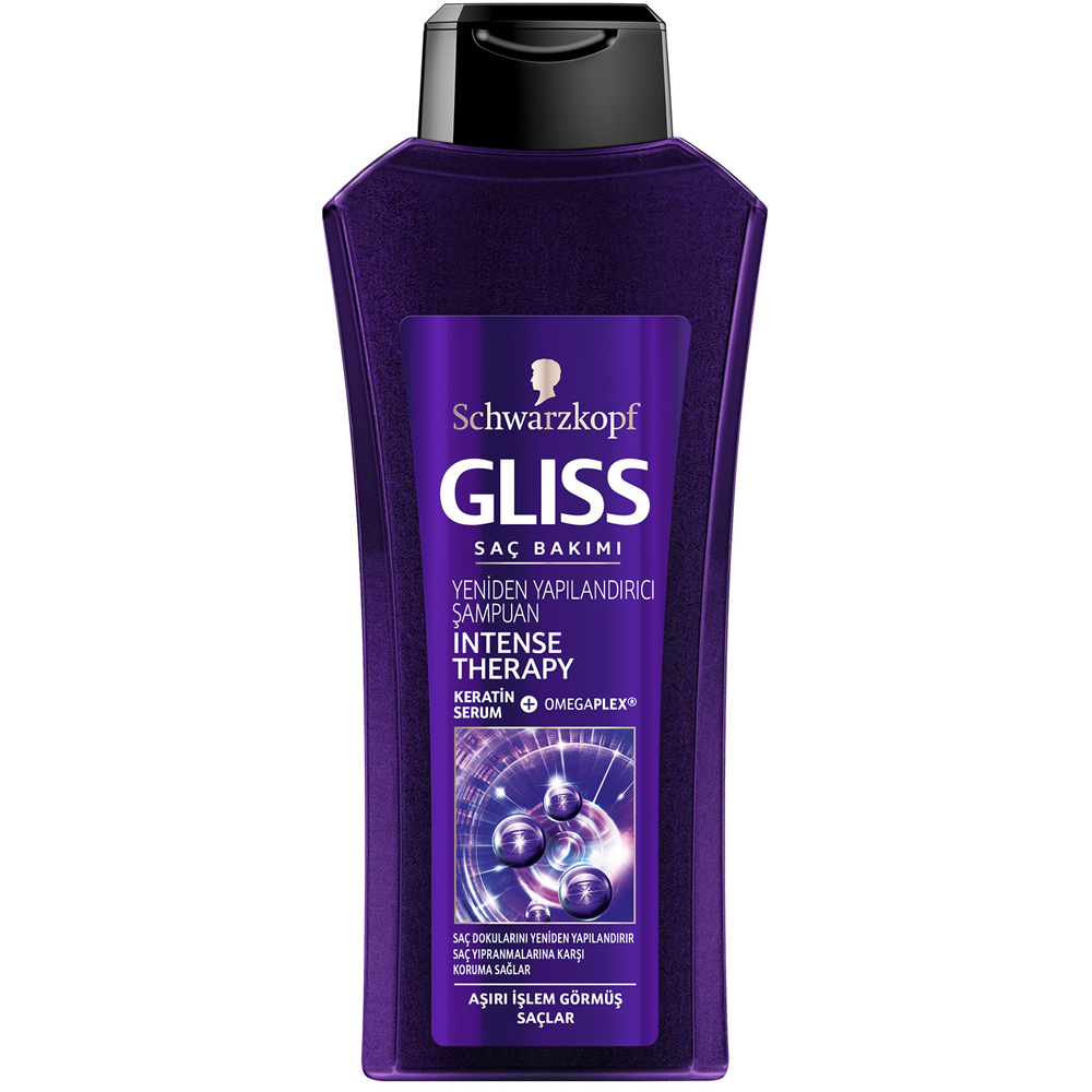 Schwarzkopf Gliss Intense Therapy Aşırı İşlem Görümüş Saçlar İçin Şampuan 600 ml